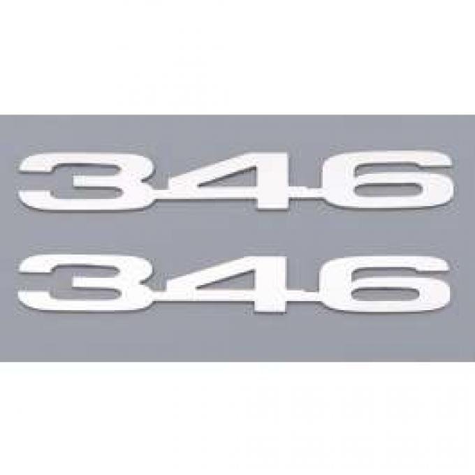 Camaro Emblems, 346 (LS1 & LS6), Stainless Steel, 1970-1974