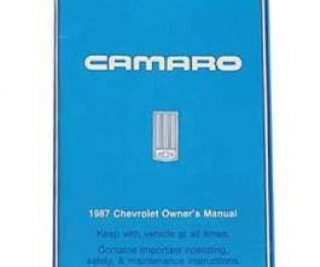 Camaro Owner's Manual, 1987