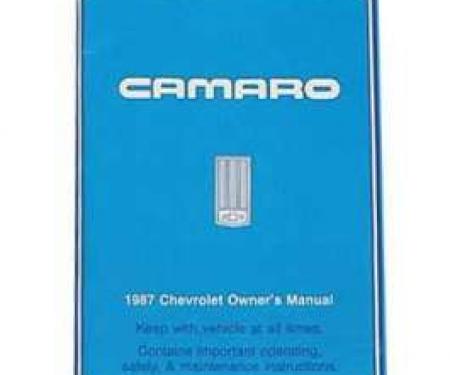 Camaro Owner's Manual, 1987