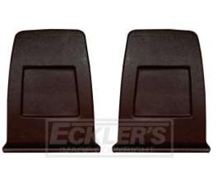 Camaro Bucket Seat Back Plastic Panels, Black, 1971-1977