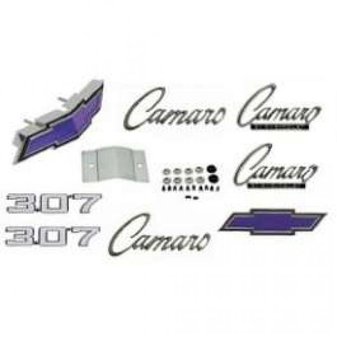 Camaro Emblem Kit, For Cars With Standard Trim (Non-Rally Sport) & 307ci, 1969