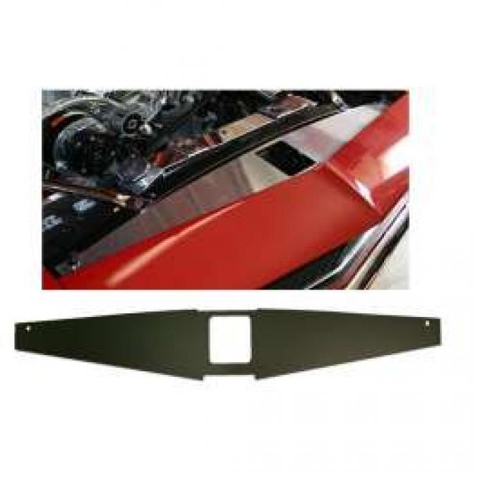 Camaro Core Support Filler Panel, Black Anodized, 1967-1969
