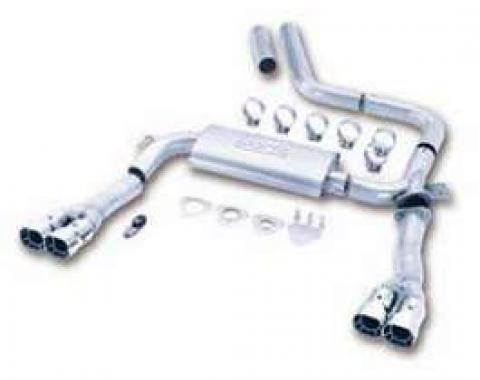 Camaro Exhaust System, Dual Cat Back Adjustable, Borla, V8,1995-1997