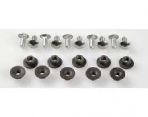 Camaro Bumper Mounting Bolt Set, Front & Rear, Stainless Steel Capped, 1967