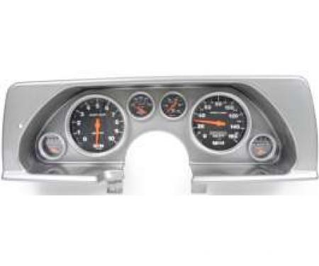 Camaro Instrument Cluster, Brushed Aluminum, With Autometer Sport Comp II Gauges, 1990-1992