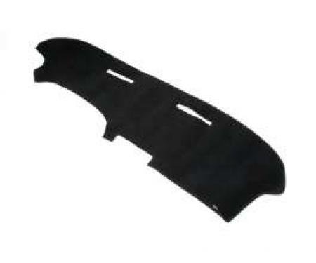 Camaro Dash Mat, For Cars With Air Conditioning, Black, 1970-1975