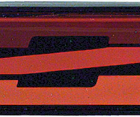 Camaro Rocker Panel Emblem, Red, 1982-1984