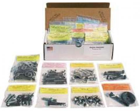 Camaro Master Engine Bolt Kit, 327ci, For Cars Without Air Conditioning, 1967-1968