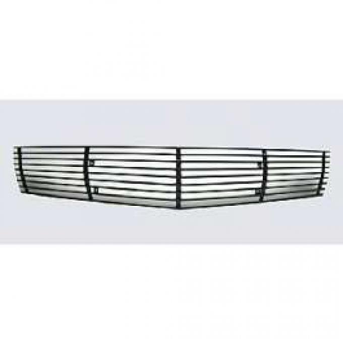 Camaro Billet Grille Overlay, Black Powder Coated, Aluminum, , 2010-2011