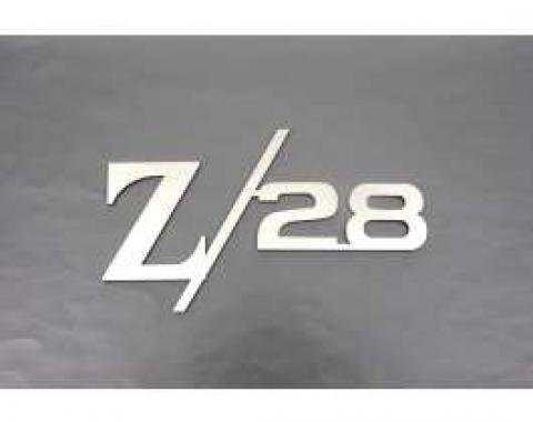 Camaro Taillight Panel Emblem, Z28, Stainless Steel, 1967-1969