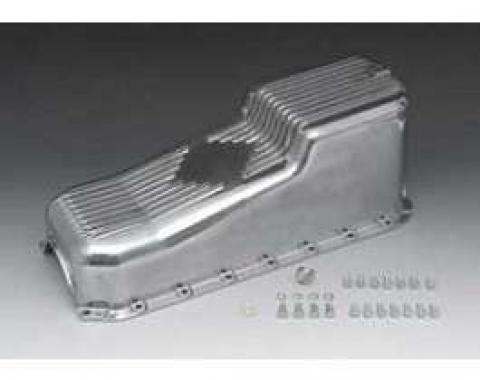 Camaro Engine Oil Pan, Small Block, Polished Cast Aluminum,1970-1979