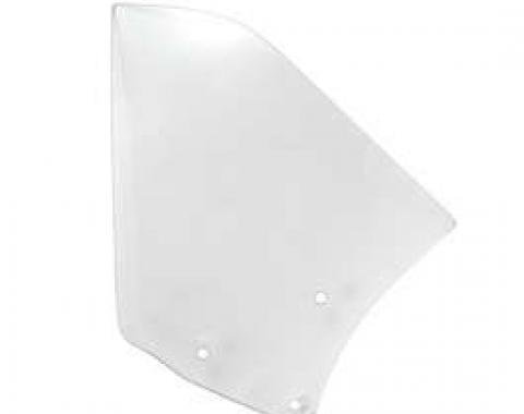 Camaro Quarter Window Glass, Clear, Convertible, Left, 1967-1969