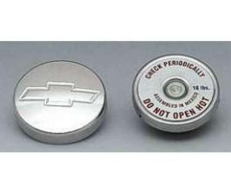 Camaro Radiator Cap, Aluminum, With Bowtie Logo, 1967-1969