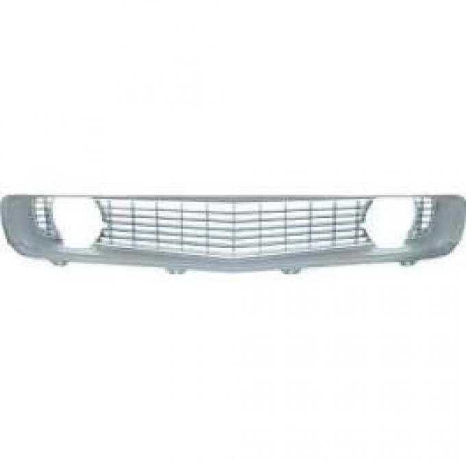Camaro Center Grille, Silver, For Cars With Standard Trim (Non-Rally Sport), 1969
