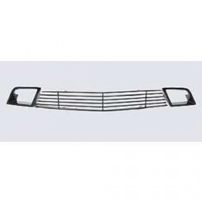 Camaro Billet Grille, Black Powder Coated Aluminum, V6, Lower Valance, With Ducts 2010-2011