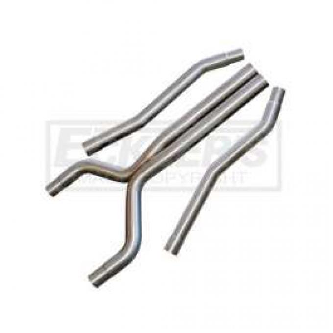 2010-2011 Camaro BBK High Flow After Catalytic Converter X-Pipes, V6 2-1/2 Aluminized X-Pipe