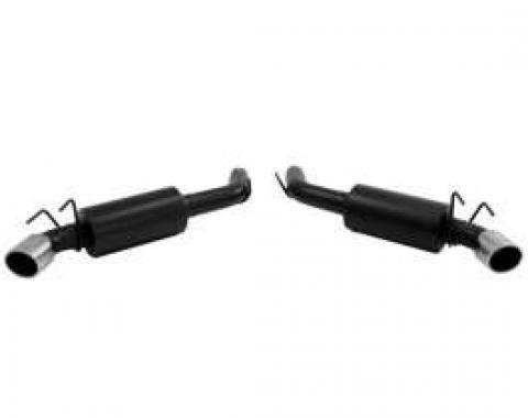 Camaro Flowmaster Dual Exhaust, American Thunder, 3 Hushpower Axle-Back, V8, With Ground Effects Package, 2010-2013