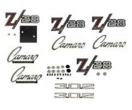 Camaro Emblem Kit, For Z28 With Cowl Induction Hood, 1969