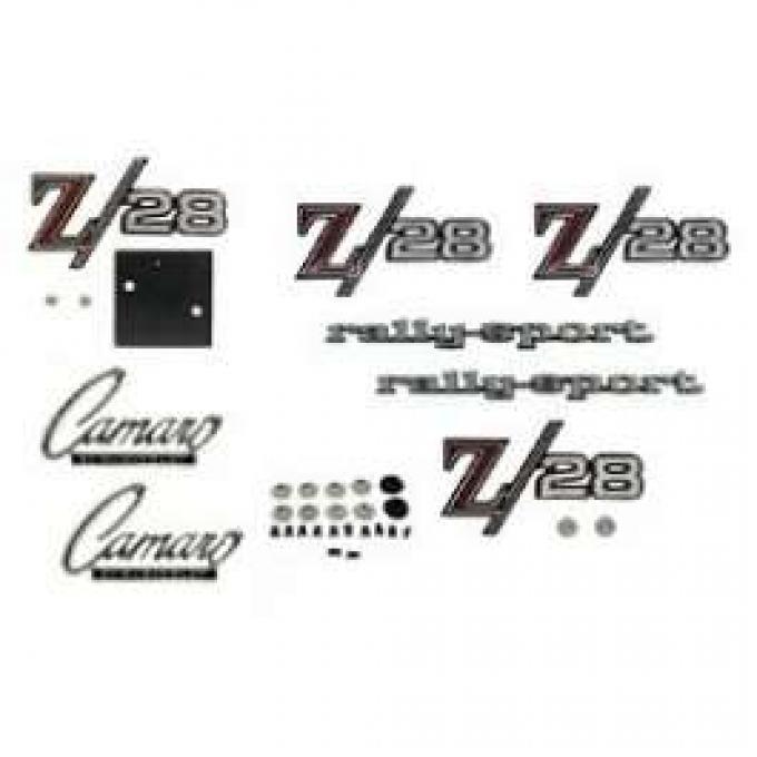Camaro Emblem Kit, For Z28 With Rally Sport (RS) Package, 1969