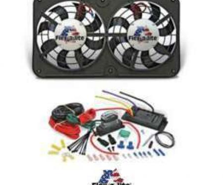 Camaro Fan Kit, Dual Electric, Flex-A-Lite, 12, 2500CFM