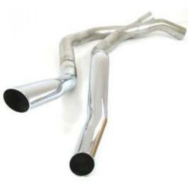 Camaro Dual Exhaust Tailpipes, Polished Chrome Tips, 1969 Camaro Depot