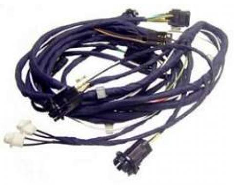 Camaro Rear Body Lighting Wiring Harness, Rally Sport (RS) Coupe, For Cars With Under Dash Lights, 1968