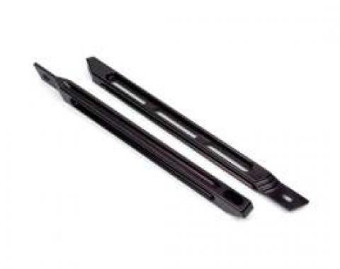 Camaro Fender To Radiator Support Bars, Black Anodized, 1970-1981