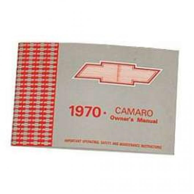 Camaro Owner's Manual, 1970