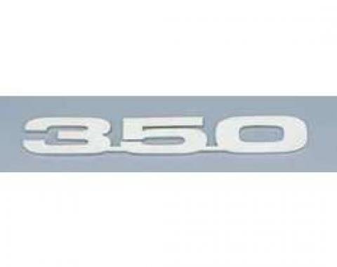 Camaro Hood Emblems, 350, Stainless Steel, 1967-1969