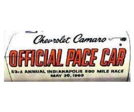 Camaro Pace Car Door Decal Kit, 1969