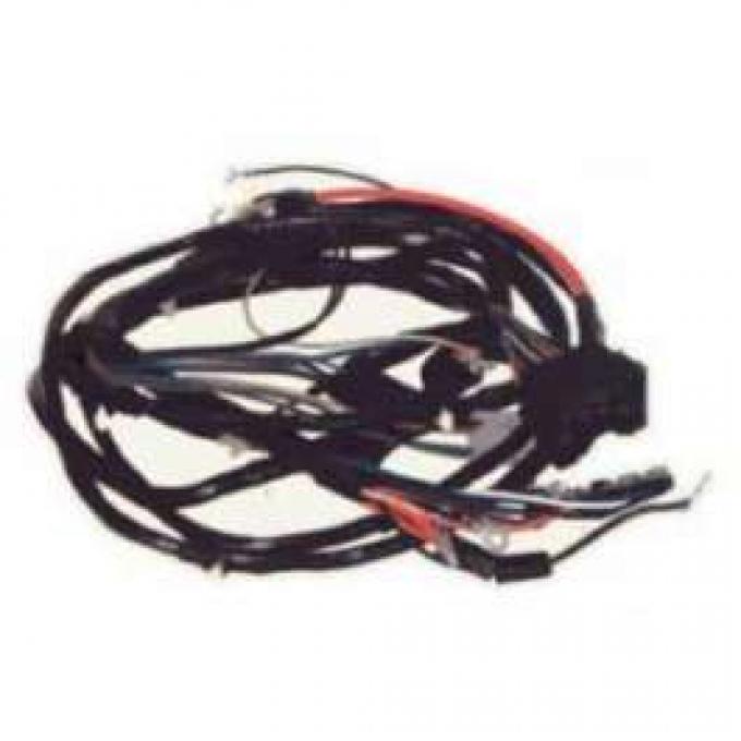 Camaro Front Light Wiring Harness, Without Seat Belt Relay, 1975