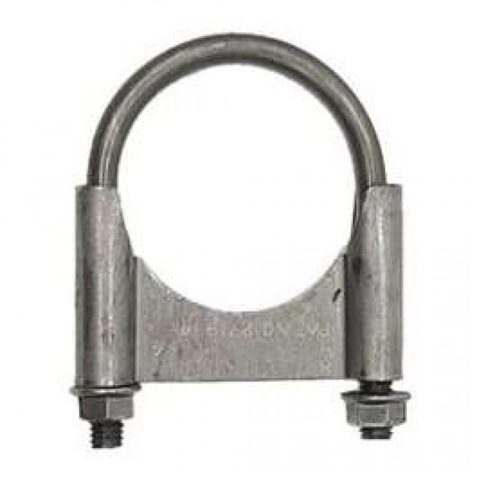 Camaro Exhaust Muffler Clamp, Guillotine Style, Steel, 2-1/4, 1967-1969