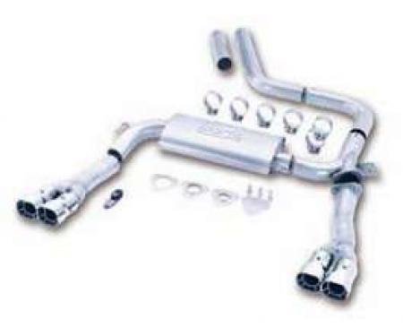 Camaro Exhaust System, Dual Cat Back Adjustable, Borla, V8,1995-1997