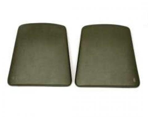 F-Body Bucket Seat Back Panels, Dark Green, 1969-1970