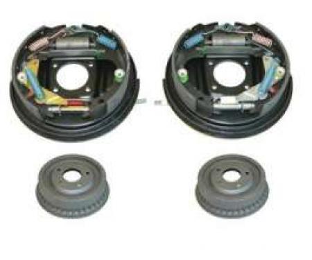 Camaro Drum Brake Assembly Kit, with Backing Plates, Rear, 1975-1981