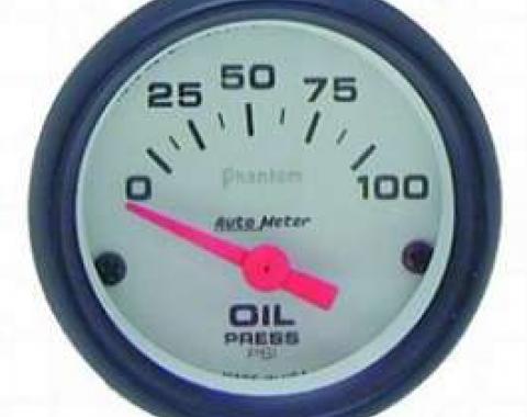 Camaro Oil Pressure Gauge, Phantom Series, AutoMeter, 1967-1969