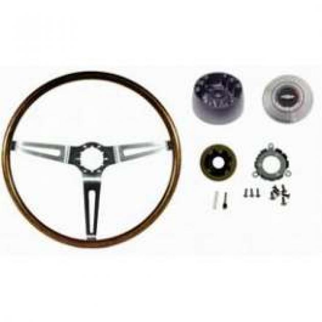 Camaro Deluxe Wood Steering Wheel Kit, Walnut, 19671968 Camaro Depot