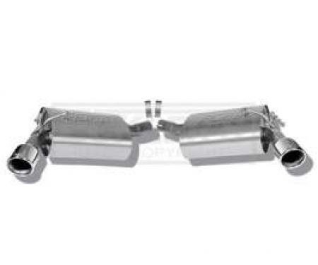 Camaro Rear Section Exhaust System, Stainless Steel, V6, 2010-2013