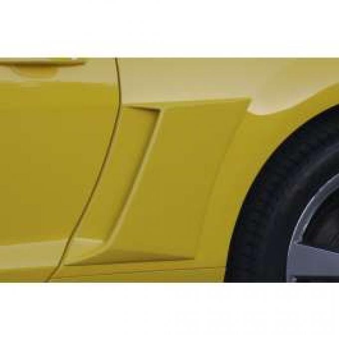 Camaro Quarter Panel Scoops, With Black Vinyl Inserts, 2010-2014
