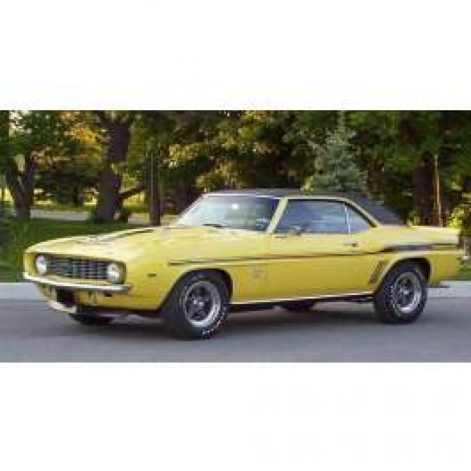 Camaro Yenko Vinyl Stripe Kit, 2 Mil Thick, Black, 1969