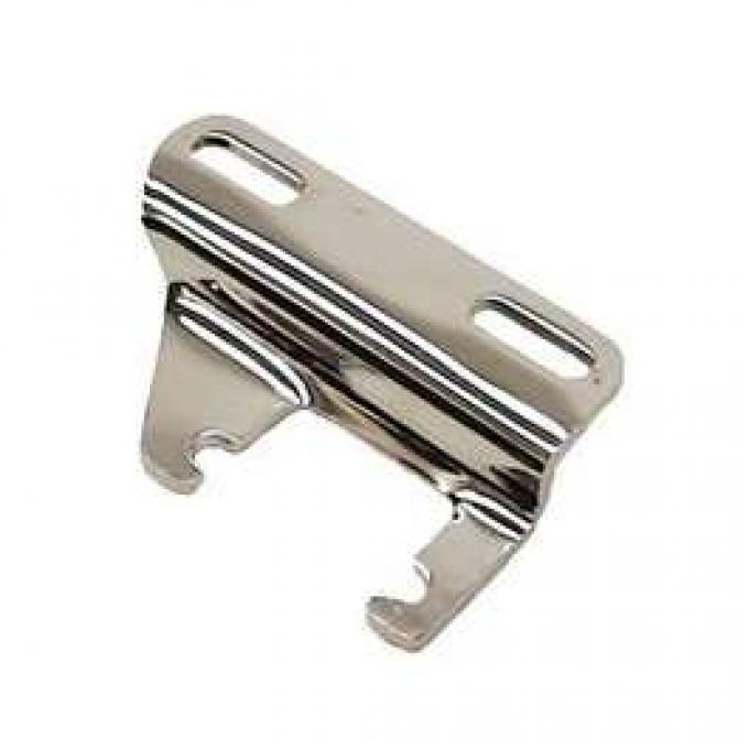 Camaro Lower Alternator Bracket Exhaust Header Mounting Adapter, Small Block, Chrome, 1967-1968