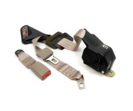 Camaro Seat Belt, Right, Rear, Coupe, Beige, 1998-2002