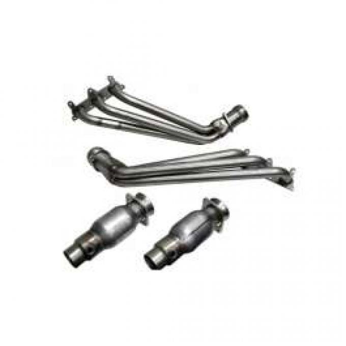 Camaro V6 BBK 1-5/8 Full-Length 304 Stainless Steel Headers With High-Flow Cats, 2010-2011