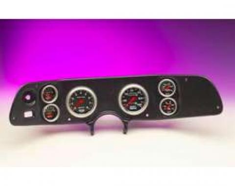 Camaro Dash Panel, With 6 AutoMeter Sport Comp II Gauges, Black, 1970-1978