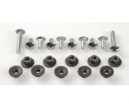 Camaro Bumper Mounting Bolt Set, Front & Rear, Stainless Steel Capped, 1968-1969