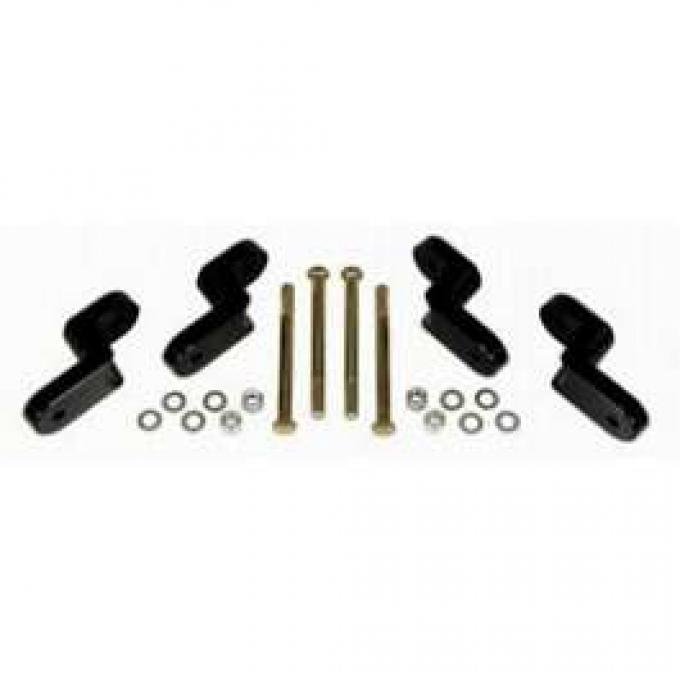 Camaro Offset Leaf Spring Shackle Set, Billet Aluminum, Detroit Speed