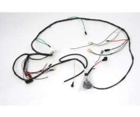 Camaro Front Lighting Wiring Harness, V8, For Cars With Warning Lights, 1969