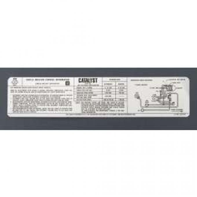 Camaro Emission Decal, Automatic Or Manual Transmission, 305ci 2-Barrel Carb, 1979