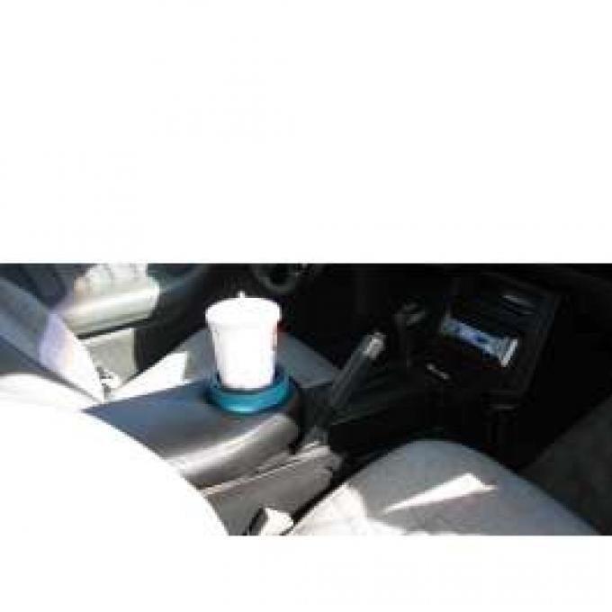 Camaro Console Lid, Black, Padded With Cup Holder, 1982-1992