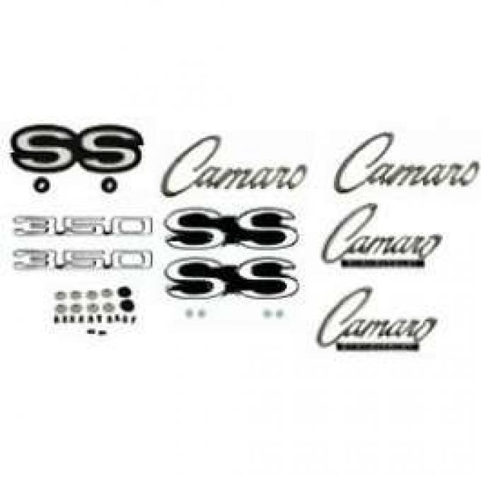 Camaro Emblem Kit, For Super Sport (SS) With 350ci & Standard Trim (Non-Rally Sport), 1968